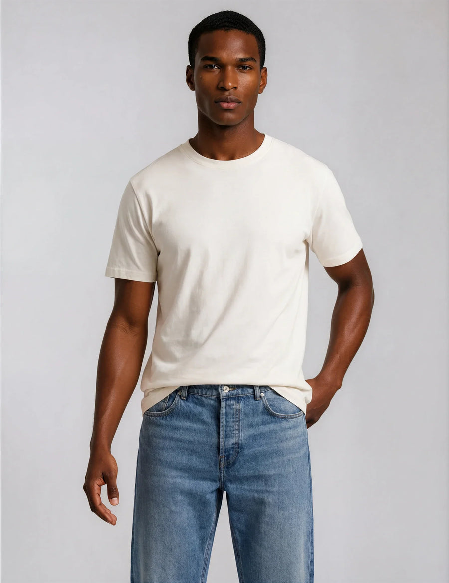 Camiseta Básica Premium Algodón Orgánico – Manga Corta Hombre