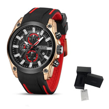 MEGIR Original Blue Sport Watches for Men Luxury Chronograph Man Military Quartz Wristwatch Clock Luminous Big Dial Reloj Hombre 2144