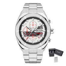 MEGIR New Watch for Men Top Brand Luxury Casual Quartz Wristwatch with Chronograph Waterproof Luminous Auto Date Reloj Hombre 2225