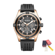 RUIMAS Top Luxury Quartz Wristwatches Men Silicone Large Dial  Military Sports Watches Waterproof Luminous Date Reloj Hombre 311