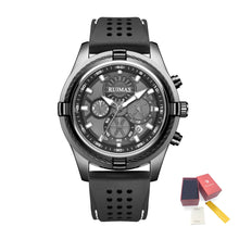 RUIMAS Top Luxury Quartz Wristwatches Men Silicone Large Dial  Military Sports Watches Waterproof Luminous Date Reloj Hombre 311