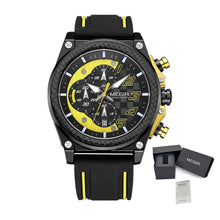 MEGIR Chronograph Sports Watch Men Silicone Military Watches Waterproof Date Clock Fashion Quartz Wristwatches Reloj Hombre 2051