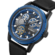 RUIMAS Relogio Masculino Luxury Leather Band Quartz Wristwatch Men Big Dial Moda Watches Waterproof Sport Military Reloj Hombre 306