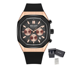 MEGIR Fashion Sport Military Watches for Men Luxury Quartz Wristwatch Silicone Strap Waterproof Date Clock 24-hour Reloj Hombre 2215