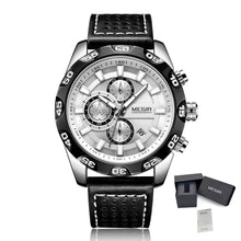 MEGIR Fashion Men's Watch Multifunctional Casual Sport Wristwatch Waterproof Luminous Male Quartz Chronograph Reloj Hombre 2096