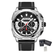 MEGIR Relogio Masculino Watches Men Fashion Leather Band Sports Military Watches Luxury Quartz Business Wristwatch Reloj Hombre 2128