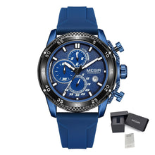 MEGIR Men's Watches Luxury Military Sport Wristwatches Waterproof Luminous Silicone Strap Quartz Chronograph Reloj Hombre 2211