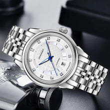 NAKZEN Men Japan Automatic NH35 Movement Mechanical Watch Mens Luminous Waterproof Diamond Classic Wrist Watches Reloj Hombre 6033