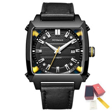 RUIMAS Men's Watches Luxury Automatic Mechanical Wrist Watches Calendar Sapphire Leather Chronograph for Man Reloj Hombre 6763