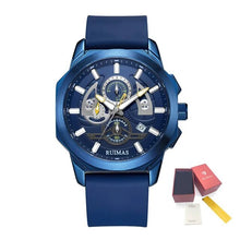 RUIMAS Sports Watches for Men Casual Luxury Quartz Wristwatch Calendar Luminous Silicone Chronograph Clock reloj hombre 581