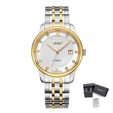 MEGIR Men Watches Stainless Steel Bracelet Sapphire Automatic Mechanical Watch Luxury Business Wristwatches Clock Reloj Hombre 96002
