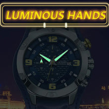 MEGIR Large Dial Watches for Men Luxury Brand Sports Chronograph Clock Waterproof Luminous Hands Quartz Wristwatch Reloj Hombre 2099