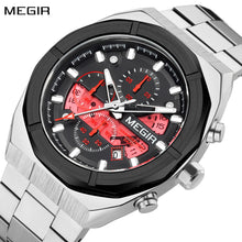 MEGIR New Watch for Men Top Brand Luxury Casual Quartz Wristwatch with Chronograph Waterproof Luminous Auto Date Reloj Hombre 2225