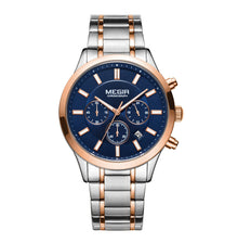 MEGIR Stainless Steel Waterproof Wrist Watches for Men Luminous Chronograph Business Quartz Men's Casual Clock Reloj Hombre 2150