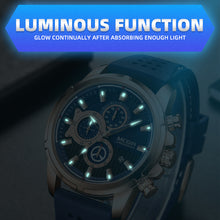 MEGIR Men Watch Silicone Strap Quartz Chronograph Wristwatch Fashion Men's Sport Watches Waterproof Calendar Reloj Hombre 2101