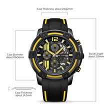 MEGIR Chronograph Mens Sport Watches with Silicone Band Big Dial Military Quartz Watch Men Clock Relogio Masculino Reloj Hombre 2097