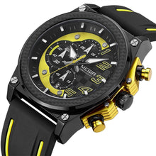 MEGIR Chronograph Sports Watch Men Silicone Military Watches Waterproof Date Clock Fashion Quartz Wristwatches Reloj Hombre 2051