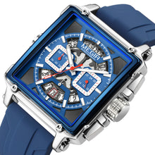 MEGIR Sport Watches for Men Waterproof Quartz Military Wristwatches Square Dial Male Chronograph Watch 24-hour Reloj Hombre 2233