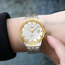 MEGIR Men Watches Stainless Steel Bracelet Sapphire Automatic Mechanical Watch Luxury Business Wristwatches Clock Reloj Hombre 96002