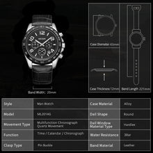 MEGIR Men Watch Top Brand Luxury Quartz Watches Waterproof Calendar Sport Wristwatch Leather Man Clock Chronograph Reloj Hombre 2014