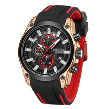 MEGIR Original Blue Sport Watches for Men Luxury Chronograph Man Military Quartz Wristwatch Clock Luminous Big Dial Reloj Hombre 2144