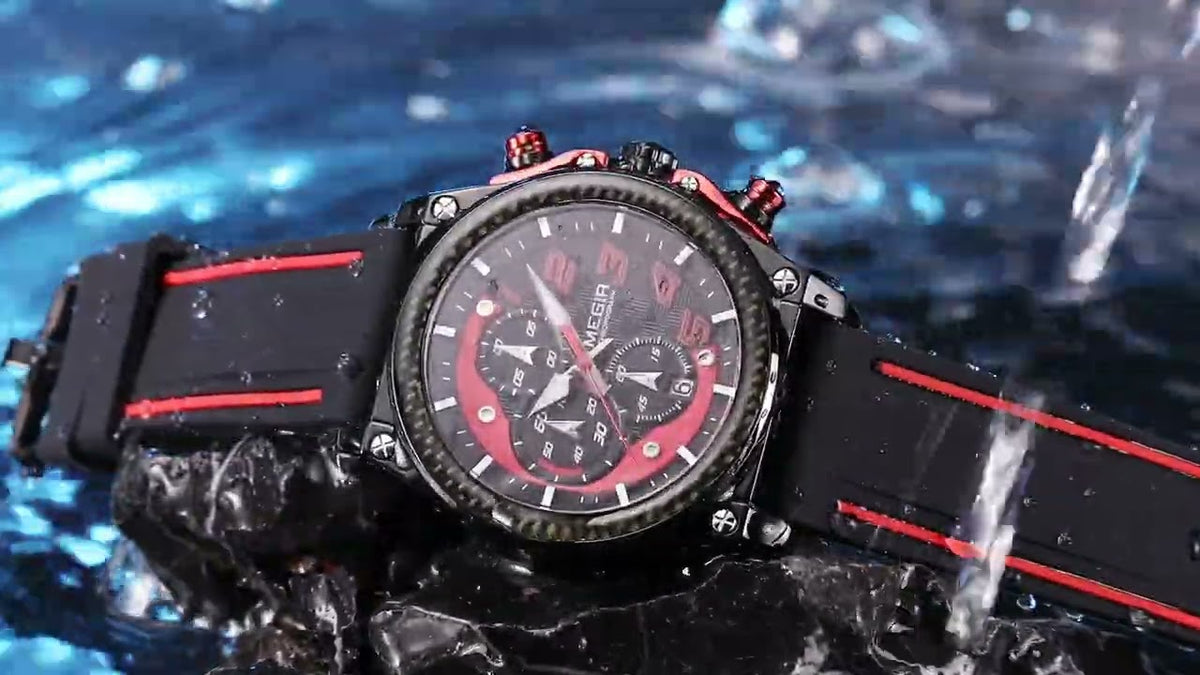 MEGIR Chronograph Sports Watch Men Silicone Military Watches Waterproof Date Clock Fashion Quartz Wristwatches Reloj Hombre 2051