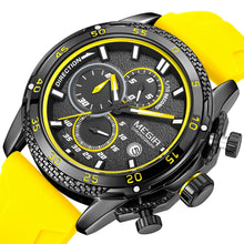 MEGIR Men's Watches Luxury Military Sport Wristwatches Waterproof Luminous Silicone Strap Quartz Chronograph Reloj Hombre 2211