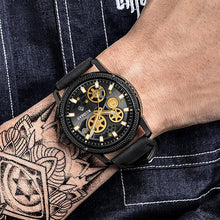 RUIMAS Relogio Masculino Luxury Leather Band Quartz Wristwatch Men Big Dial Moda Watches Waterproof Sport Military Reloj Hombre 306