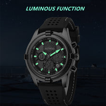 RUIMAS Top Luxury Quartz Wristwatches Men Silicone Large Dial  Military Sports Watches Waterproof Luminous Date Reloj Hombre 311