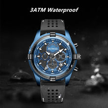 RUIMAS Top Luxury Quartz Wristwatches Men Silicone Large Dial  Military Sports Watches Waterproof Luminous Date Reloj Hombre 311