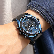 RUIMAS Top Luxury Quartz Wristwatches Men Silicone Large Dial  Military Sports Watches Waterproof Luminous Date Reloj Hombre 311
