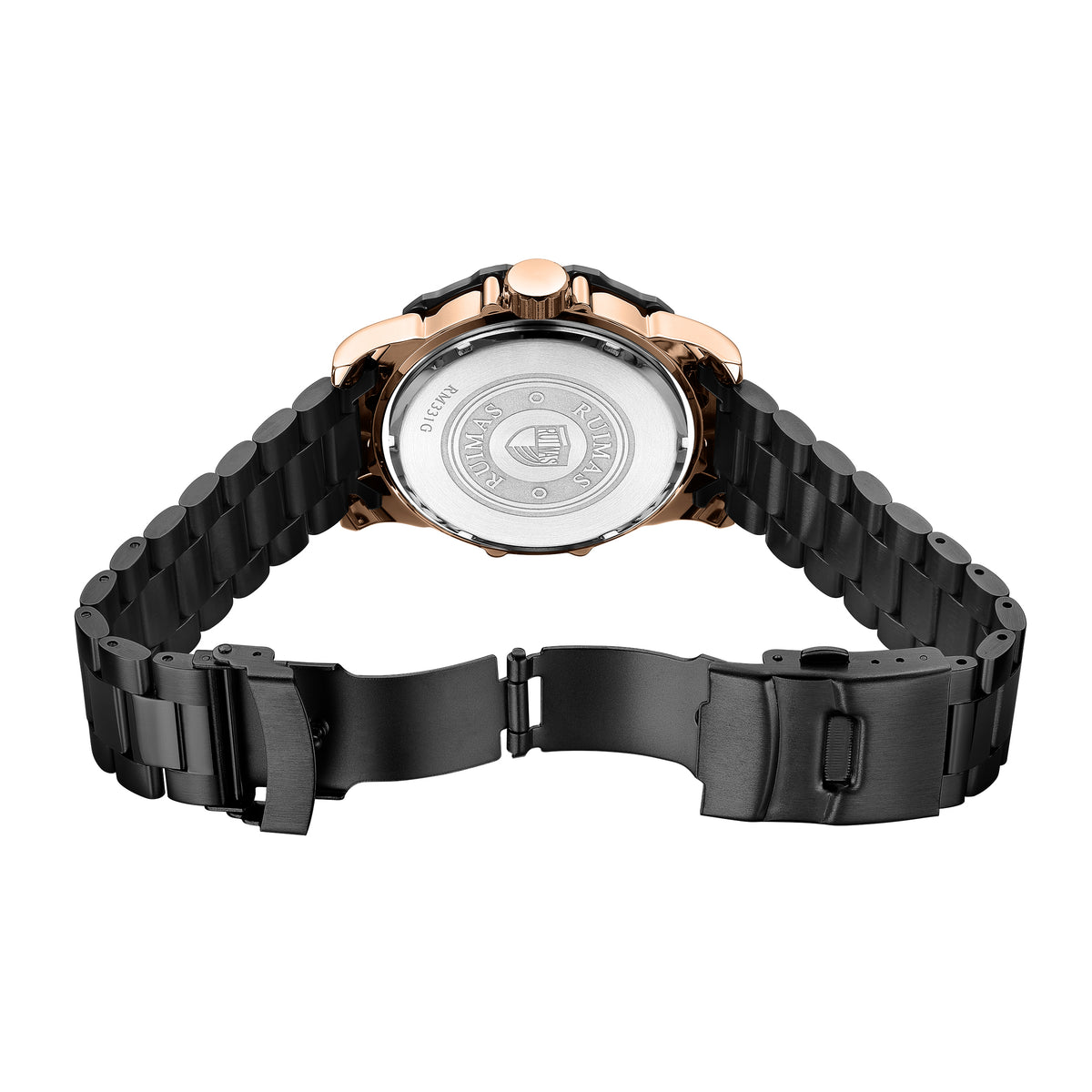 RUIMAS Quartz Watches Men's Business Wristwatch Waterproof Male Clock Chronograph Stainless Steel Casual Watch reloj hombre 331