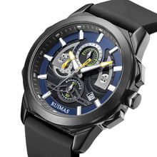RUIMAS Sports Watches for Men Casual Luxury Quartz Wristwatch Calendar Luminous Silicone Chronograph Clock reloj hombre 581