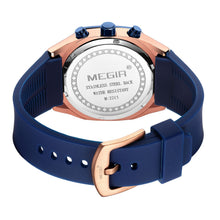 MEGIR Fashion Sport Military Watches for Men Luxury Quartz Wristwatch Silicone Strap Waterproof Date Clock 24-hour Reloj Hombre 2215