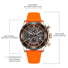 MEGIR Men's Watches Luxury Military Sport Wristwatches Waterproof Luminous Silicone Strap Quartz Chronograph Reloj Hombre 2211