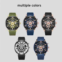 MEGIR Chronograph Luxury Men Quartz Military Watches Silicone Strap Waterproof Man Sport Wristwatch Date Clock Reloj Hombre 2222