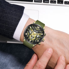 MEGIR Chronograph Luxury Men Quartz Military Watches Silicone Strap Waterproof Man Sport Wristwatch Date Clock Reloj Hombre 2222
