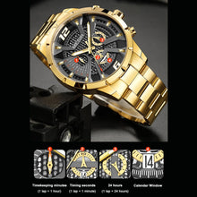 MEGIR Stainless Steel Bracelet Watch for Men Luxury Business Casual Quartz Wristwatch Date Clock Chronograph Big Dial Reloj Hombre 2221