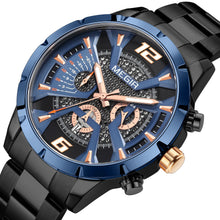 MEGIR Stainless Steel Bracelet Watch for Men Luxury Business Casual Quartz Wristwatch Date Clock Chronograph Big Dial Reloj Hombre 2221