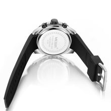 MEGIR Chronograph Luxury Brand Men Sports Watches Silicone Strap Quartz Casual Wristwatch Waterproof Calendar Reloj Hombre 2086