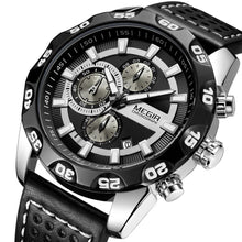 MEGIR Fashion Men's Watch Multifunctional Casual Sport Wristwatch Waterproof Luminous Male Quartz Chronograph Reloj Hombre 2096