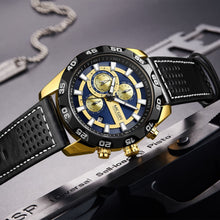 MEGIR Fashion Men's Watch Multifunctional Casual Sport Wristwatch Waterproof Luminous Male Quartz Chronograph Reloj Hombre 2096