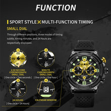 MEGIR Chronograph Luxury Military Sport Watches for Men Waterproof Calendar Silicone Man Quartz Wristwatch Reloj Hombre 2116