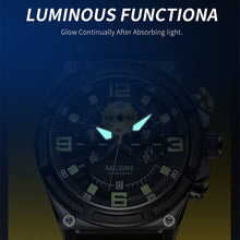 MEGIR Chronograph Luxury Military Sport Watches for Men Waterproof Calendar Silicone Man Quartz Wristwatch Reloj Hombre 2116