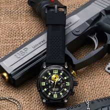 MEGIR Chronograph Luxury Military Sport Watches for Men Waterproof Calendar Silicone Man Quartz Wristwatch Reloj Hombre 2116