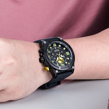 MEGIR Chronograph Luxury Military Sport Watches for Men Waterproof Calendar Silicone Man Quartz Wristwatch Reloj Hombre 2116