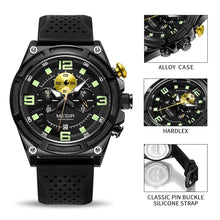 MEGIR Chronograph Luxury Military Sport Watches for Men Waterproof Calendar Silicone Man Quartz Wristwatch Reloj Hombre 2116