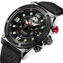 MEGIR Chronograph Luxury Military Sport Watches for Men Waterproof Calendar Silicone Man Quartz Wristwatch Reloj Hombre 2116