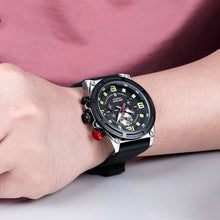 MEGIR Chronograph Luxury Military Sport Watches for Men Waterproof Calendar Silicone Man Quartz Wristwatch Reloj Hombre 2116