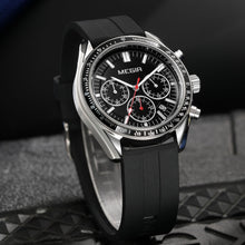 MEGIR Analog Quartz Wrist Watch Chronograph Luminous Business Sport Watches with Silicone Strap Calendar Man Clock Reloj Hombre 8105